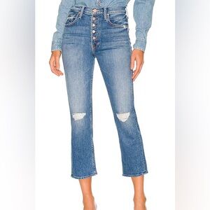 MOTHER The Pixie Tomcat Crop Jean Not Cut & Pasted Size 23